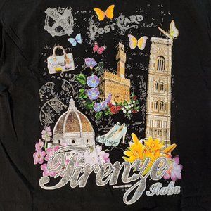 Firenze Italia Postcard - Florence, IT Children's (Sm Women's) Travel T-Shirt